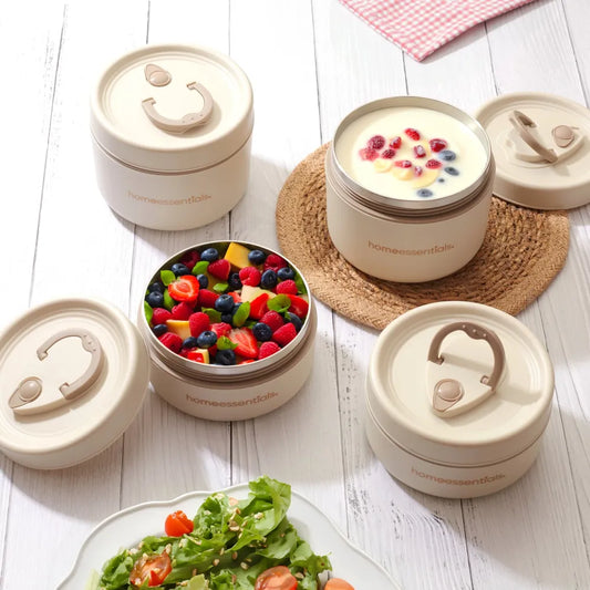 🥦🍓 العلب الذكية لتخزين الأكل الطازج – حافظ على طعامك ساخنًا أينما ذهبت! 🥑🥕- 3 قطع