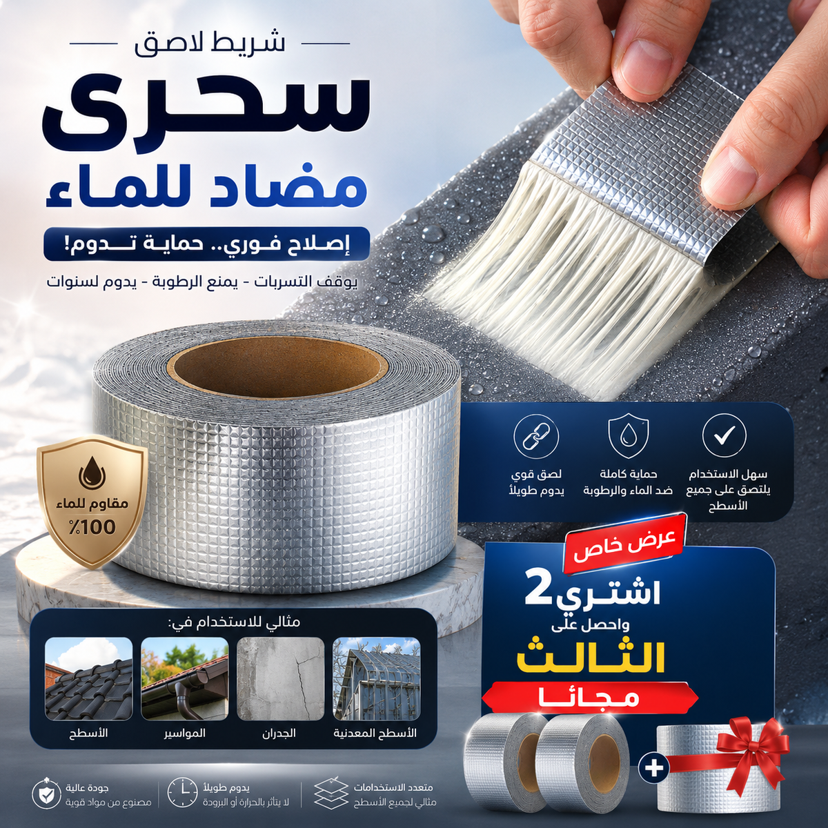شريط لاصق مضاد للماء